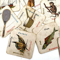 Very Much Loved and Very Charming c. 1920s Language Learning Picture Cards