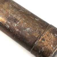 Great Old Copper Painted Tin Presumed Map Sleeve