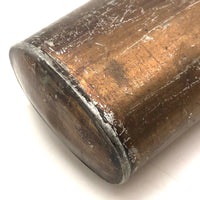 Great Old Copper Painted Tin Presumed Map Sleeve