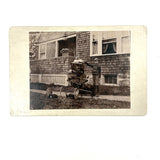 "Roy Powell and Pets," Roxbury, MA, Wonderful July 8, 1896 Mounted Photograph