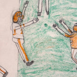 Very Excellent Naive Football Drawing #3 (Orange and White + Ref)