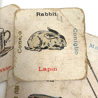 Very Much Loved and Very Charming c. 1920s Language Learning Picture Cards