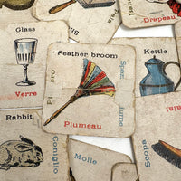 Very Much Loved and Very Charming c. 1920s Language Learning Picture Cards
