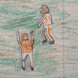 Very Excellent Naive Football Drawing #3 (Orange and White + Ref)