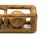 Another Sweet Old Carved Whimsy, Three Balls in Three Cages