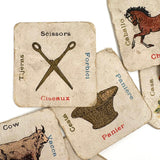 Very Much Loved and Very Charming c. 1920s Language Learning Picture Cards