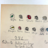 Very Excellent Naive Football Drawing #4 (All the Teams! Helmets and Divisions)