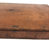 Sweet Old Homemade Wire Hinged Lap Desk with Many Compartments, Full as Found
