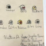 Very Excellent Naive Football Drawing #4 (All the Teams! Helmets and Divisions)