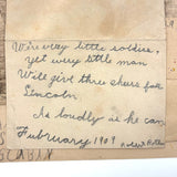Homages to Abe Lincoln by Edna and Robert, 1909-11