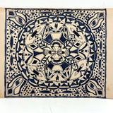 Great Old Pen and Ink Mandala-like Pattern Drawing, Early 20th Century