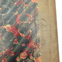 1901 Pathology/Bacteriology Marbled Cover Notebook with Gorgeous Colored Pencil Illustrations Throughout, NYC