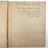 1901 Pathology/Bacteriology Marbled Cover Notebook with Gorgeous Colored Pencil Illustrations Throughout, NYC