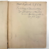 1901 Pathology/Bacteriology Marbled Cover Notebook with Gorgeous Colored Pencil Illustrations Throughout, NYC