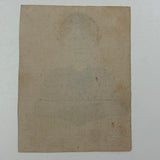 Marvelous Small Portrait of Woman in Dutch Fresian "Ear Iron"Headdress, 19th Century Watercolor Portrait on Laid