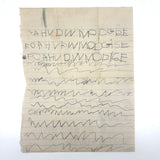 We Saw Planes Go Up and Down, 1931 Hand-written Letter to Daddy, More on Reverse