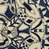 Great Old Pen and Ink Mandala-like Pattern Drawing, Early 20th Century
