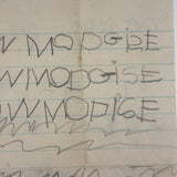 We Saw Planes Go Up and Down, 1931 Hand-written Letter to Daddy, More on Reverse