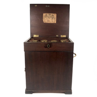 Early 1800s John Moore, Chemist to the King, Double Sided British Apothecary Chest
