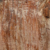 Force of Nature, Folk Carved Native American Woman with Long Braid and Decoration Everywhere