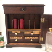Early 1800s John Moore, Chemist to the King, Double Sided British Apothecary Chest