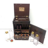 Early 1800s John Moore, Chemist to the King, Double Sided British Apothecary Chest