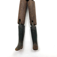 Super Primitive Antique Jig Doll with Wonderful Face and Old Paint