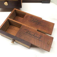 Early 1800s John Moore, Chemist to the King, Double Sided British Apothecary Chest