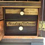 Early 1800s John Moore, Chemist to the King, Double Sided British Apothecary Chest