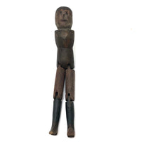 Super Primitive Antique Jig Doll with Wonderful Face and Old Paint