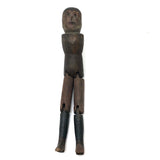 Super Primitive Antique Jig Doll with Wonderful Face and Old Paint