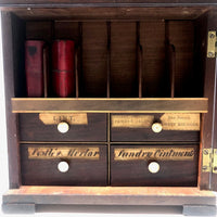 Early 1800s John Moore, Chemist to the King, Double Sided British Apothecary Chest