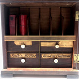 Early 1800s John Moore, Chemist to the King, Double Sided British Apothecary Chest