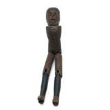 Super Primitive Antique Jig Doll with Wonderful Face and Old Paint