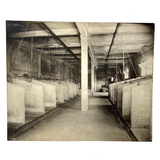 Universal Portland Cement Co. Interior Stable, Chicago--Gorgeous c. 1910s-20s Silver Print Mounted on Linen