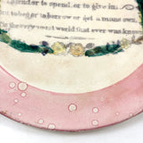 Tis a Very Good World, Tis the Very Worst World...Scarce Mid 19th Century Sunderland Pink Lustre, Transfer Decorated Plate