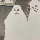 Skeleton-Ghosts, Very Striking (and Fairly Haunting) Original Early 20th Century Paper Print Snapshot