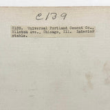 Universal Portland Cement Co. Interior Stable, Chicago--Gorgeous c. 1910s-20s Silver Print Mounted on Linen