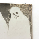 Skeleton-Ghosts, Very Striking (and Fairly Haunting) Original Early 20th Century Paper Print Snapshot