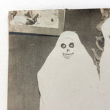 Skeleton-Ghosts, Very Striking (and Fairly Haunting) Original Early 20th Century Paper Print Snapshot