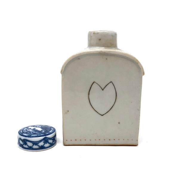 Early Chinese Export Tea Caddy, with (Lovely if Unmatched) Stopper