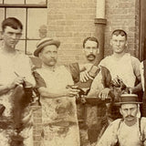 Stunning c. 1880s-90s Shoe Makers Occupational Mounted Albumen Photo, Photographer AE Alden, Boston