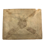 1894 Portrait Photo in Flower Painted Envelope Frame