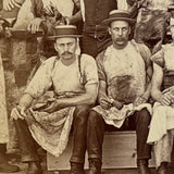 Stunning c. 1880s-90s Shoe Makers Occupational Mounted Albumen Photo, Photographer AE Alden, Boston