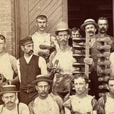 Stunning c. 1880s-90s Shoe Makers Occupational Mounted Albumen Photo, Photographer AE Alden, Boston
