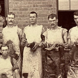 Stunning c. 1880s-90s Shoe Makers Occupational Mounted Albumen Photo, Photographer AE Alden, Boston