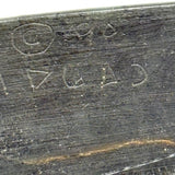 Ultra Minimal, Ultra Smooth, Masterfully Carved Dark Green Stone Inuit Whale, Signed in Syllabics, 1990