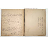 1901 Pathology/Bacteriology Marbled Cover Notebook with Gorgeous Colored Pencil Illustrations Throughout, NYC