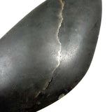 Ultra Minimal, Ultra Smooth, Masterfully Carved Dark Green Stone Inuit Whale, Signed in Syllabics, 1990