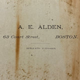 Stunning c. 1880s-90s Shoe Makers Occupational Mounted Albumen Photo, Photographer AE Alden, Boston